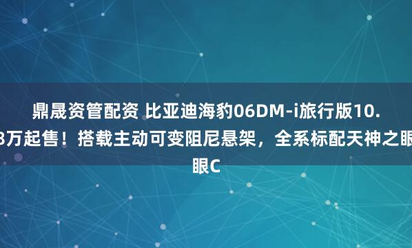 鼎晟资管配资 比亚迪海豹06DM-i旅行版10.98万起售！搭载主动可变阻尼悬架，全系标配天神之眼C